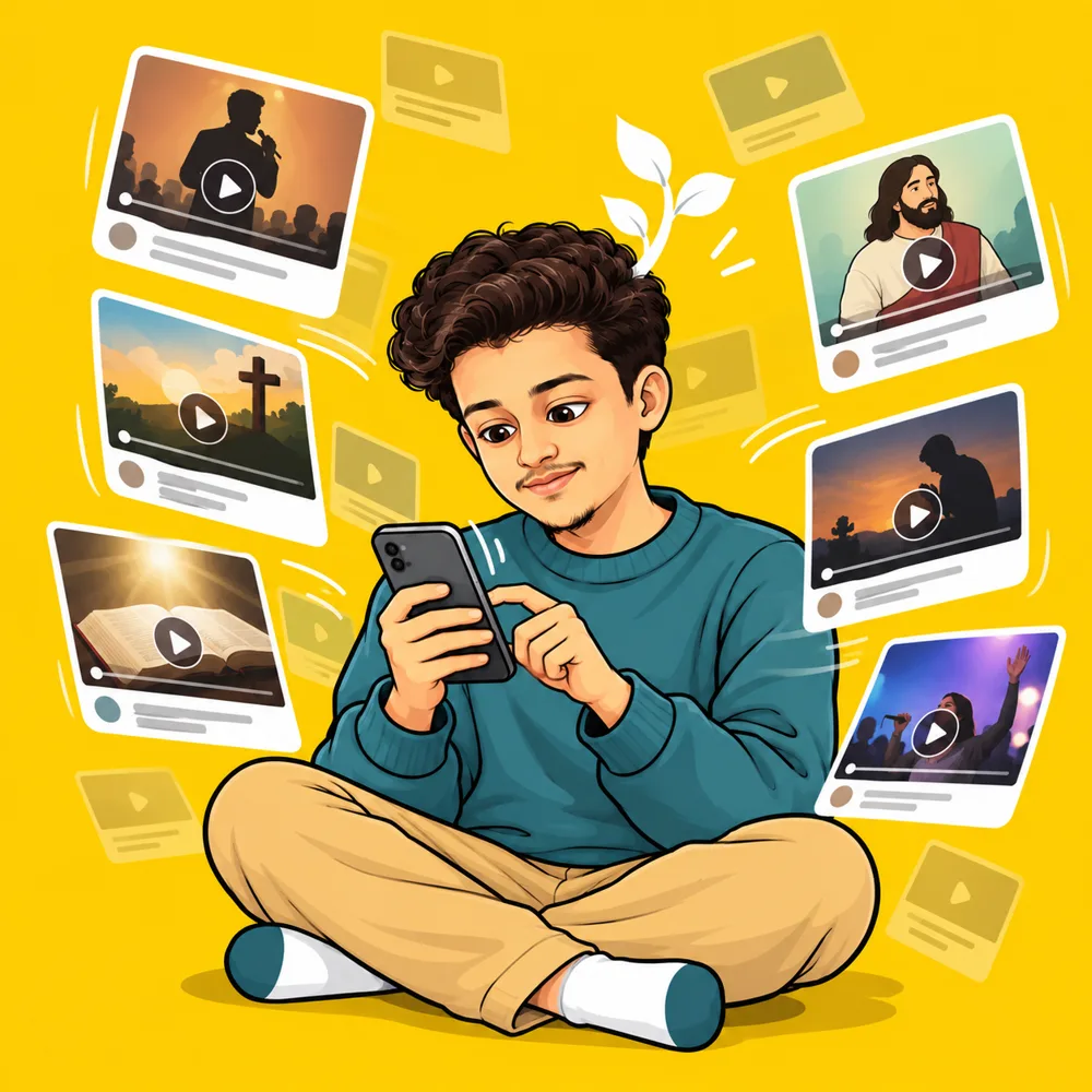 A feed full of Bible story videos